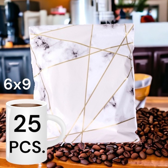 25 6X9 Poly Mailers Marble Shipping Envelopes PRICE IS FIRM - Picture 2 of 7